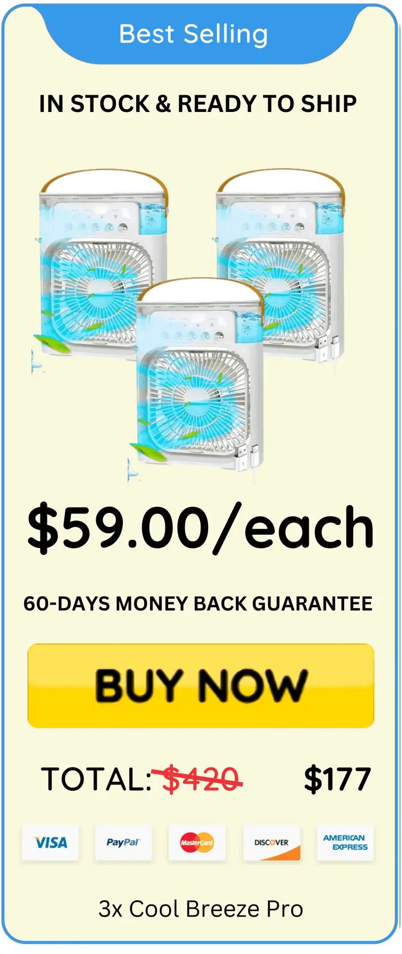 Cool Breeze Pro price offer